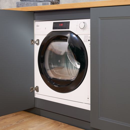 Hoover H-DRY 300 BATD H7A1TBE-80 Integrated Wifi Connected 7Kg Heat Pump Tumble Dryer - White / Black - Tumble dryer in room